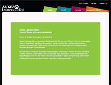 Tablet Screenshot of ankerlabradoodles.com